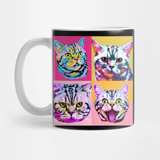 American Shorthair Pop Art - Cat Lover Gift Mug